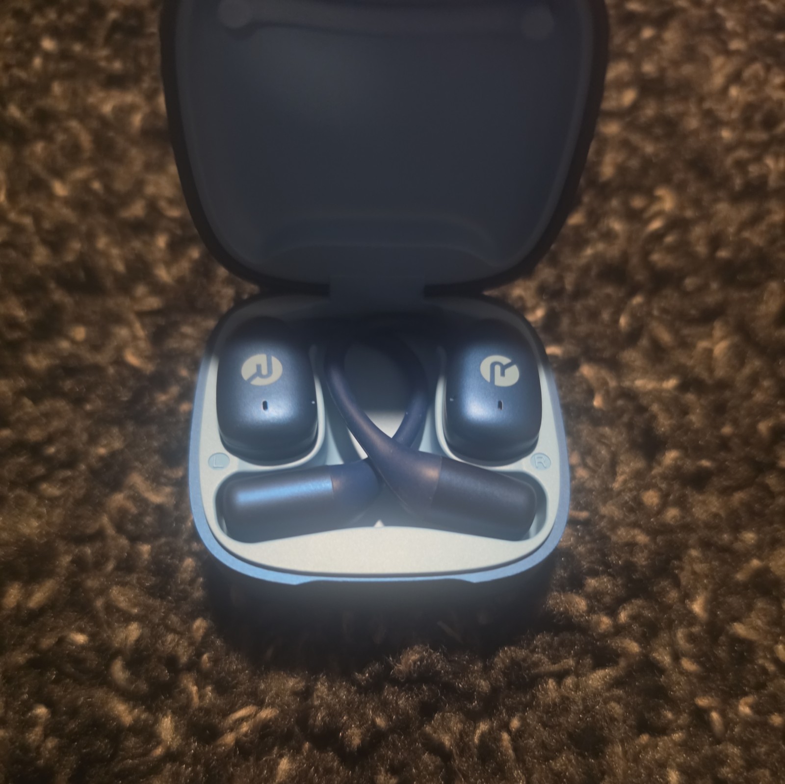 Raycon Essential Open Earbuds True Wireless Open Ear Bluetooth Headphones Blue