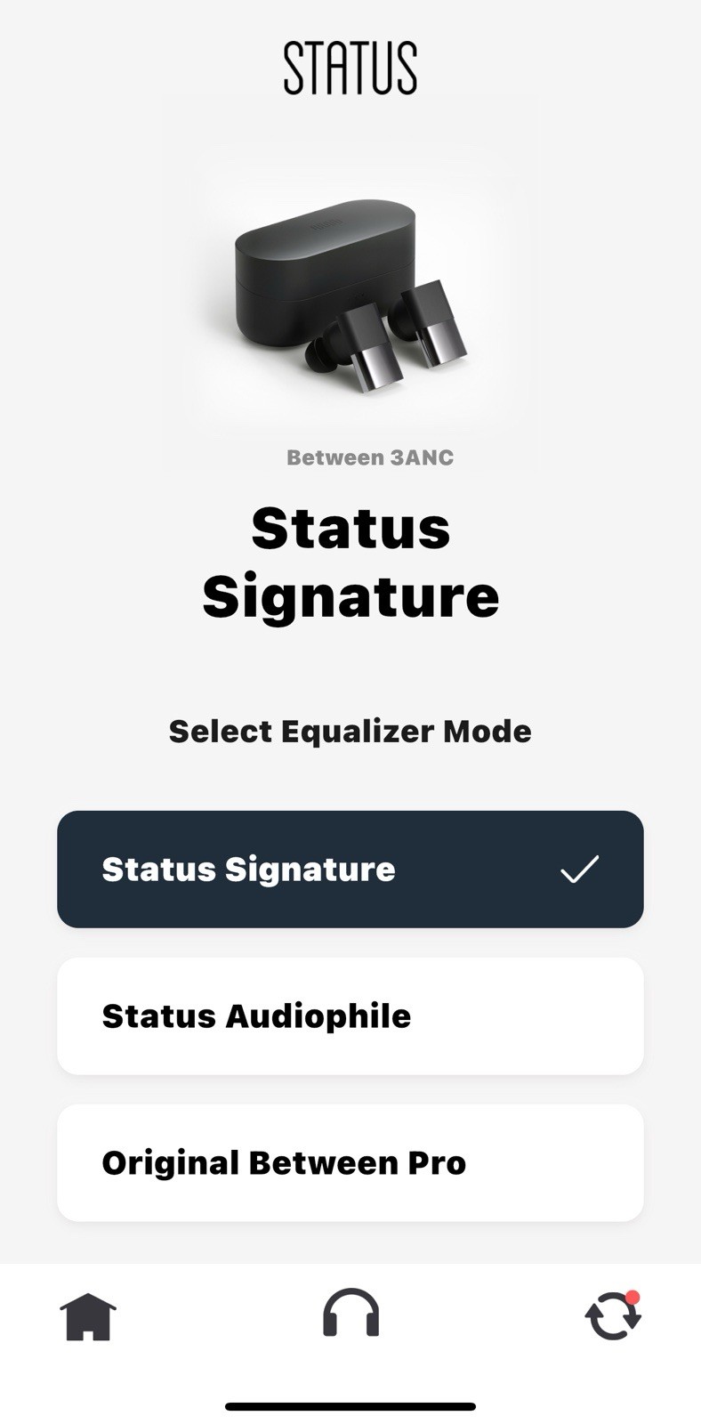 Status Audio Between 3ANC Fully Wireless Earphones Bluetooth Black ST-1003
