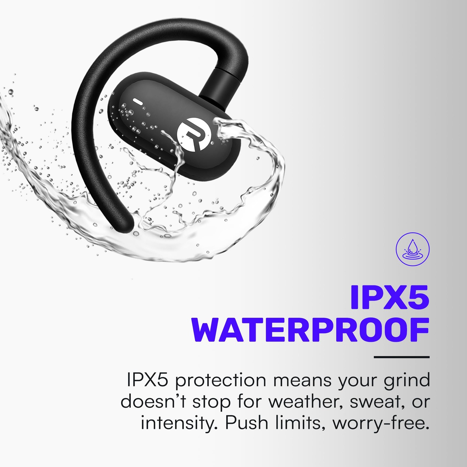 Fitness Open Ear Earbuds – Open Ear Headphones, Earbuds Wireless Bluetooth, R…