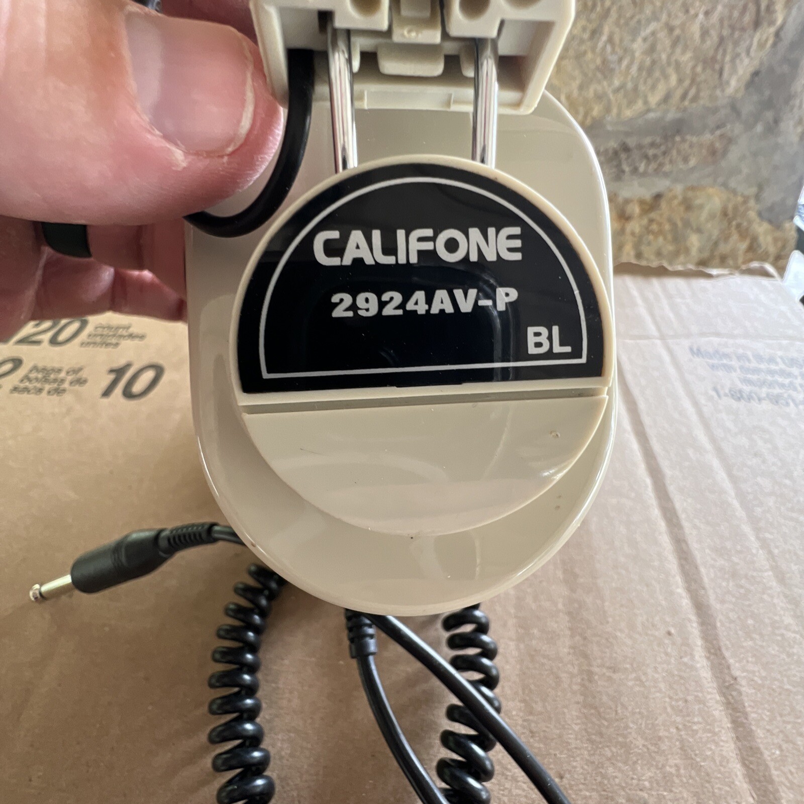 3E Califone 2924AV-P Over-The-Ear Headphones – 1/4″ Jack – 6ft Coiled Cord