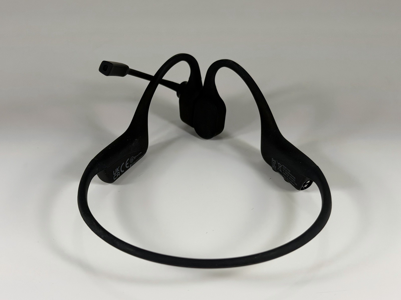 SHOKZ OPENCOMM Bone Conduction Bluetooth Headset with Boom Mic – Working