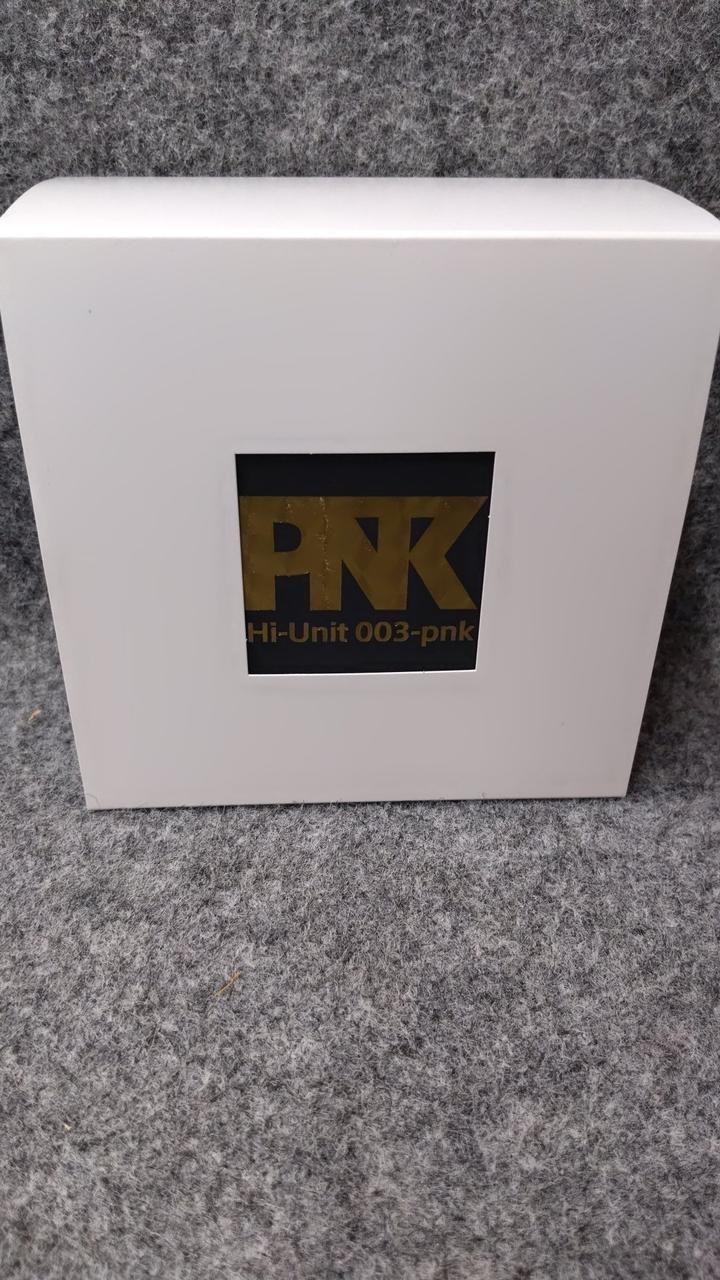PKN HI-UNIT 003-PNK Wired Earphones with pouch, live sound, Pierre Nakano style