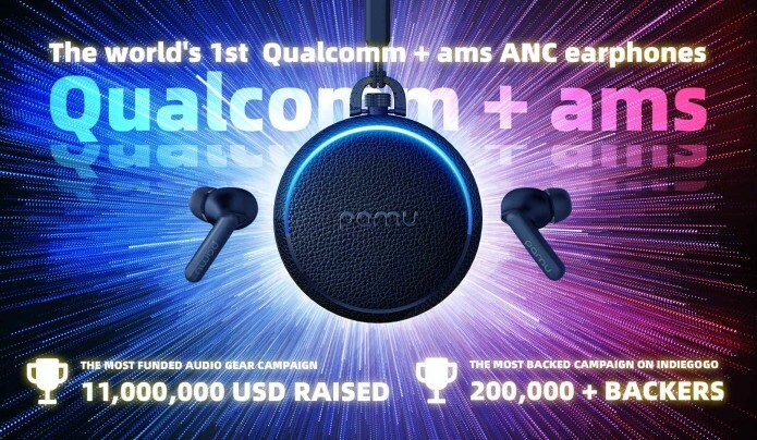Padmate PaMu Quiet -40 dB ANC TWS Earbud 10mm PEN + Titanium driver MSRP $159