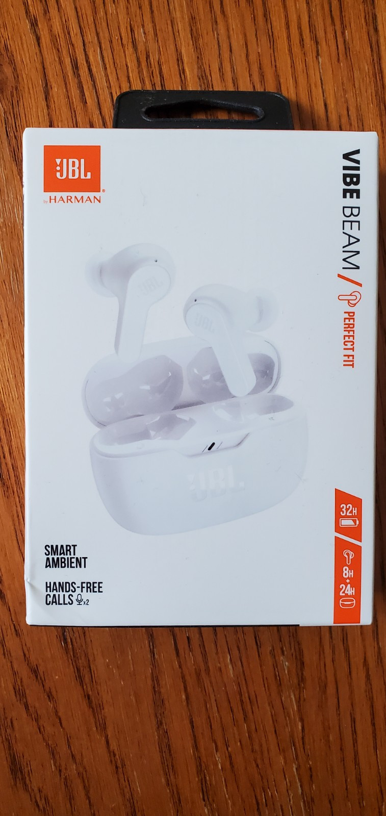 JBL Vibe Beam True Wireless Earbuds – White, New
