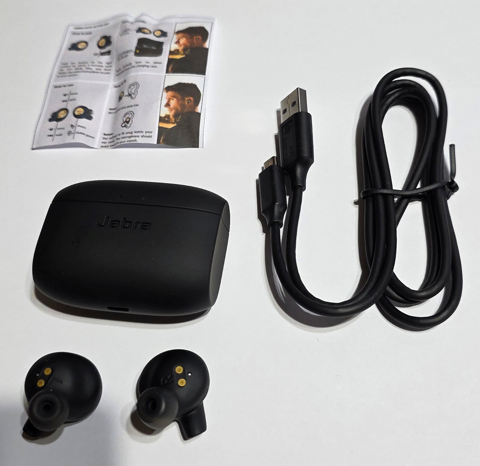Unused Copper Black Jabra Elite 65t ACTIVE Wireless Earbuds w Charger in Bulk Pk