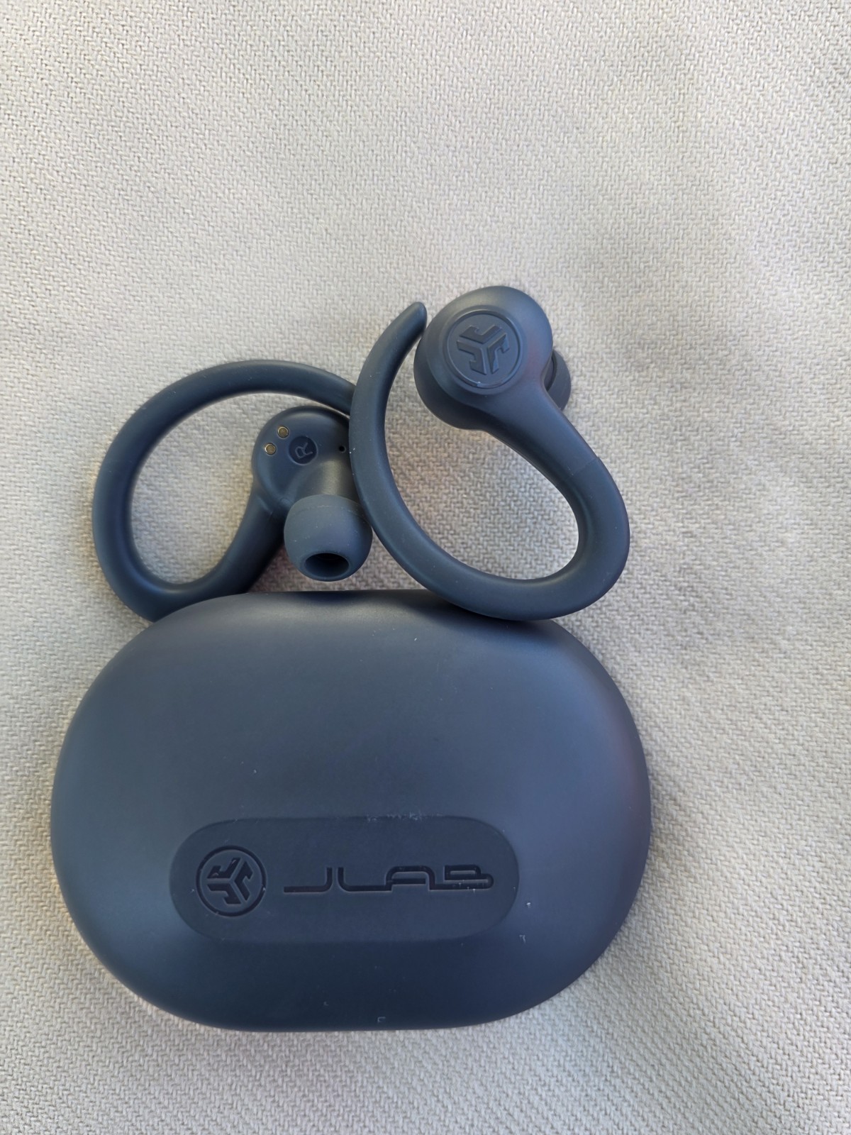 JLab Go Air Sport True Wireless Bluetooth Earbuds with Charging Case – Graphite