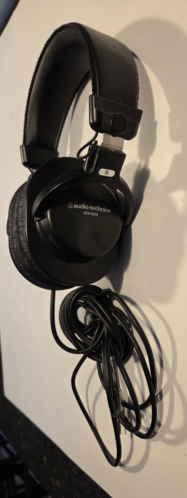 Audio-Technica ATH-M30x Black Over-Ear Headphones Adjustable Headband