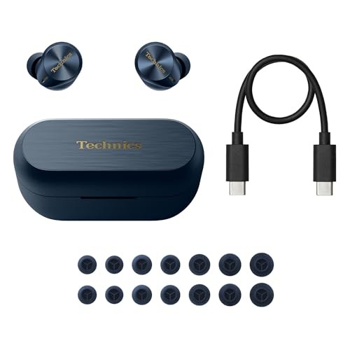 Technics AZ80 Wireless Earbuds Noise Cancelling High Res Sound Bluetooth 80 c…
