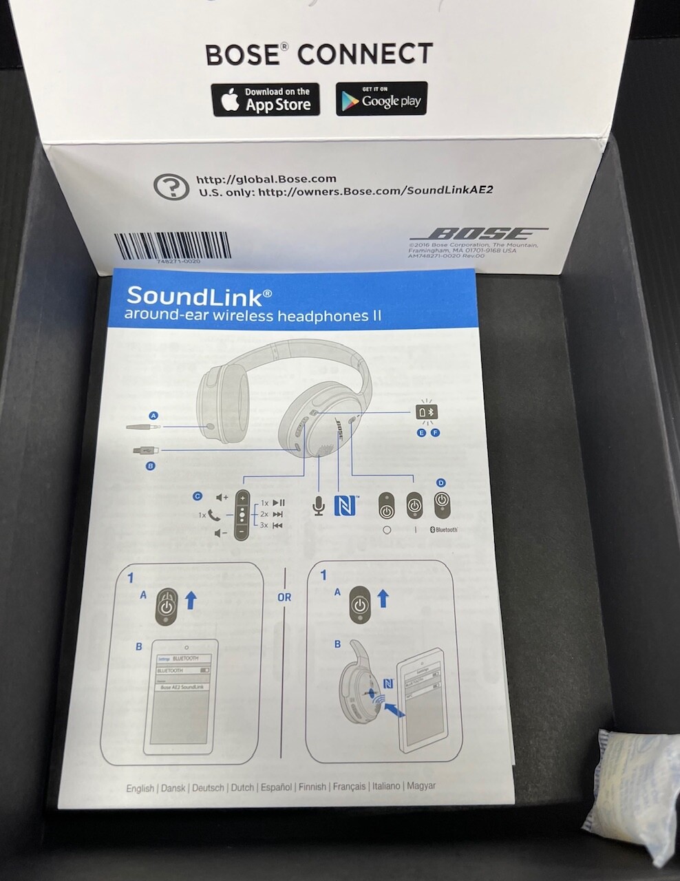 Bose Soundlink II Wireless Bluetooth Headphones Belvedere Vodka logo-New w/case