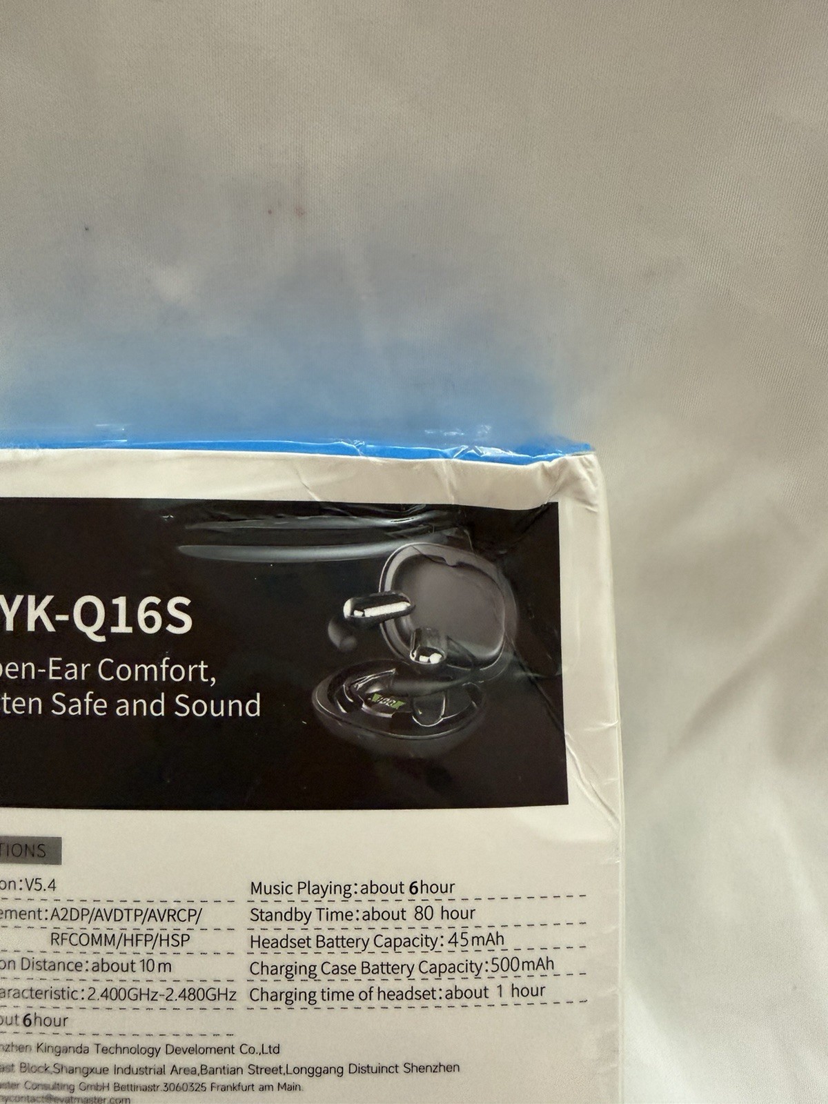 AI Translate Open Ear Bluetooth Headphones YYK-Q16S Wireless Ear Hook Headset