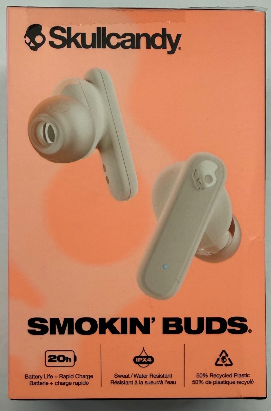 Skullcandy Smokin’ Buds XT Wireless in-Ear Earbuds True White (S2TAW-S951)