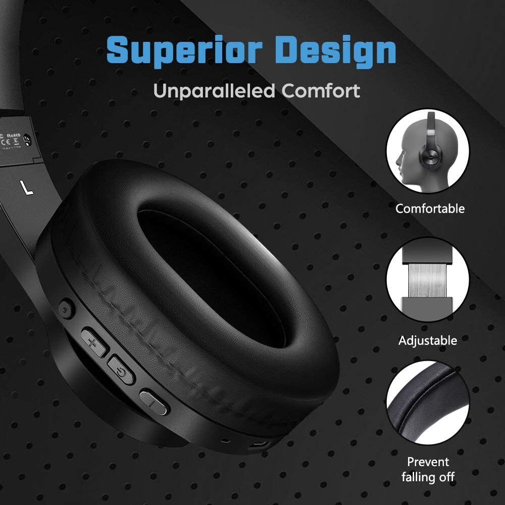 BOPMEN S80 Bluetooth Over Ear Headphones Wireless and Wired Headphones 2 In 1