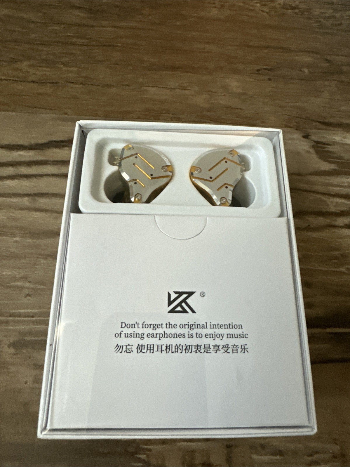 KZ ZS10 Pro, Linsoul 4BA+1DD 5 Driver in-Ear HiFi Earphones NO Mic, Glare Gold