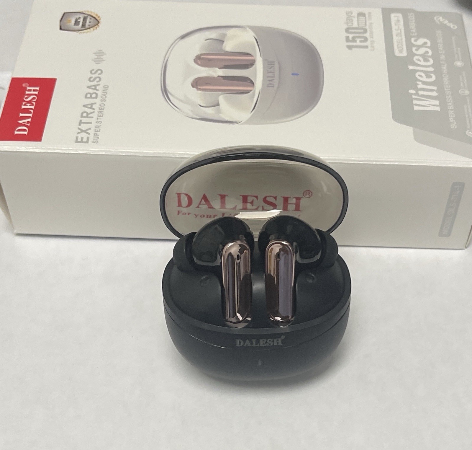 Extra Bass DLS-TM4-1 Black Rose Gold Bluetooth Wireless In-Ear Earbuds
