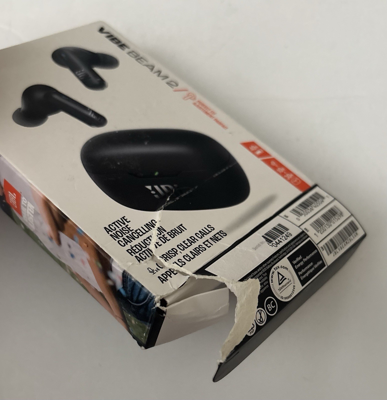 JBL Vibe Beam 2 – True Wireless Noise Cancelling Earbuds – Damage Box