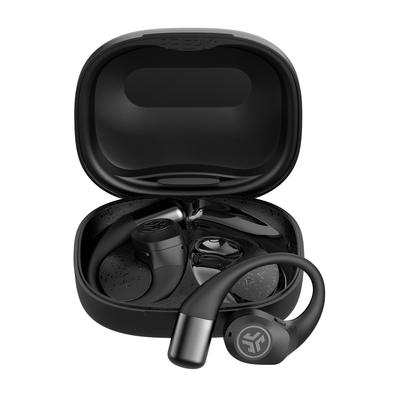 JLab Epic Open Sport Air Conduction Wireless Earbuds Black