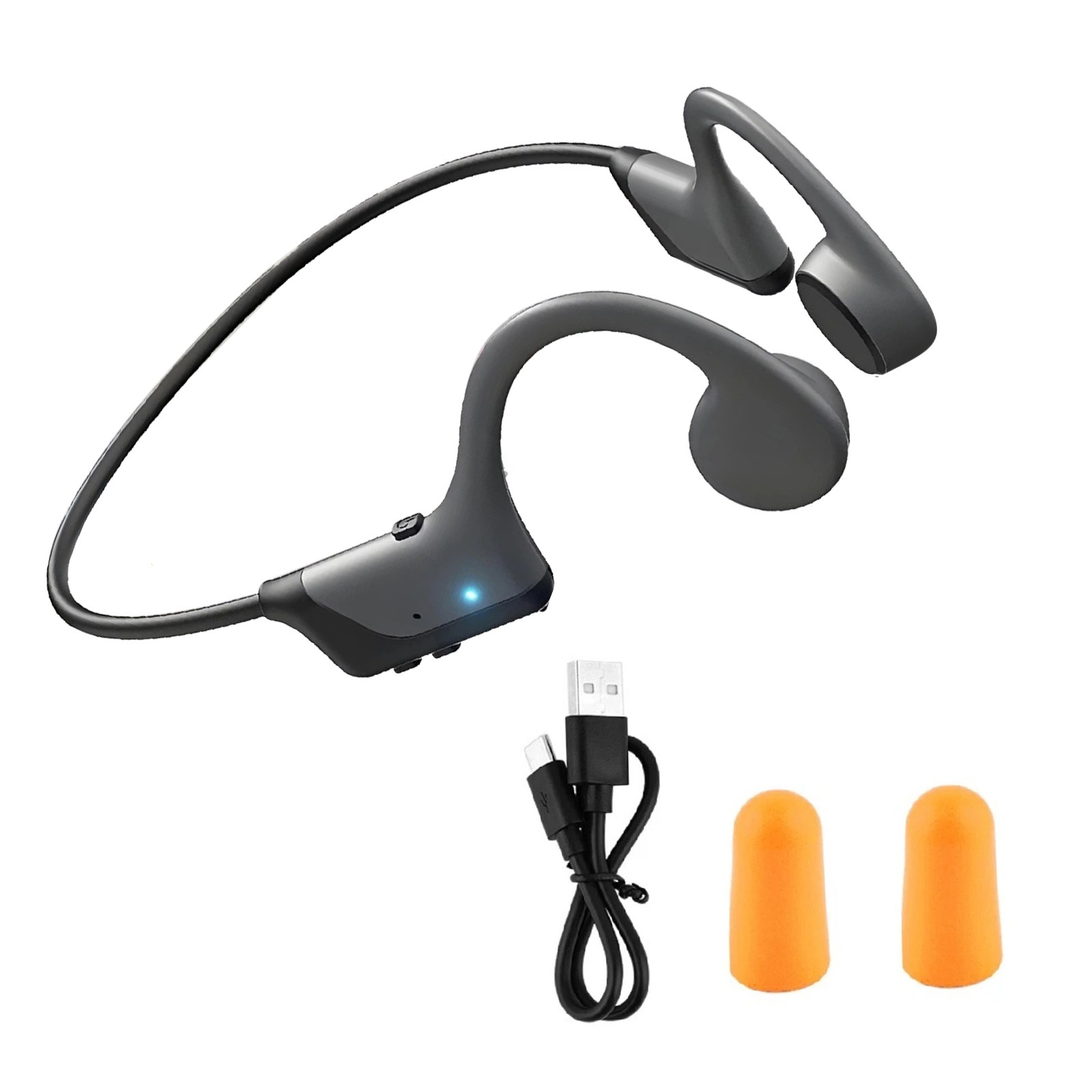 Bone Conduction Headphones Bluetooth 5.4 IPX5 Waterproof 16.2MM Driver for Trail