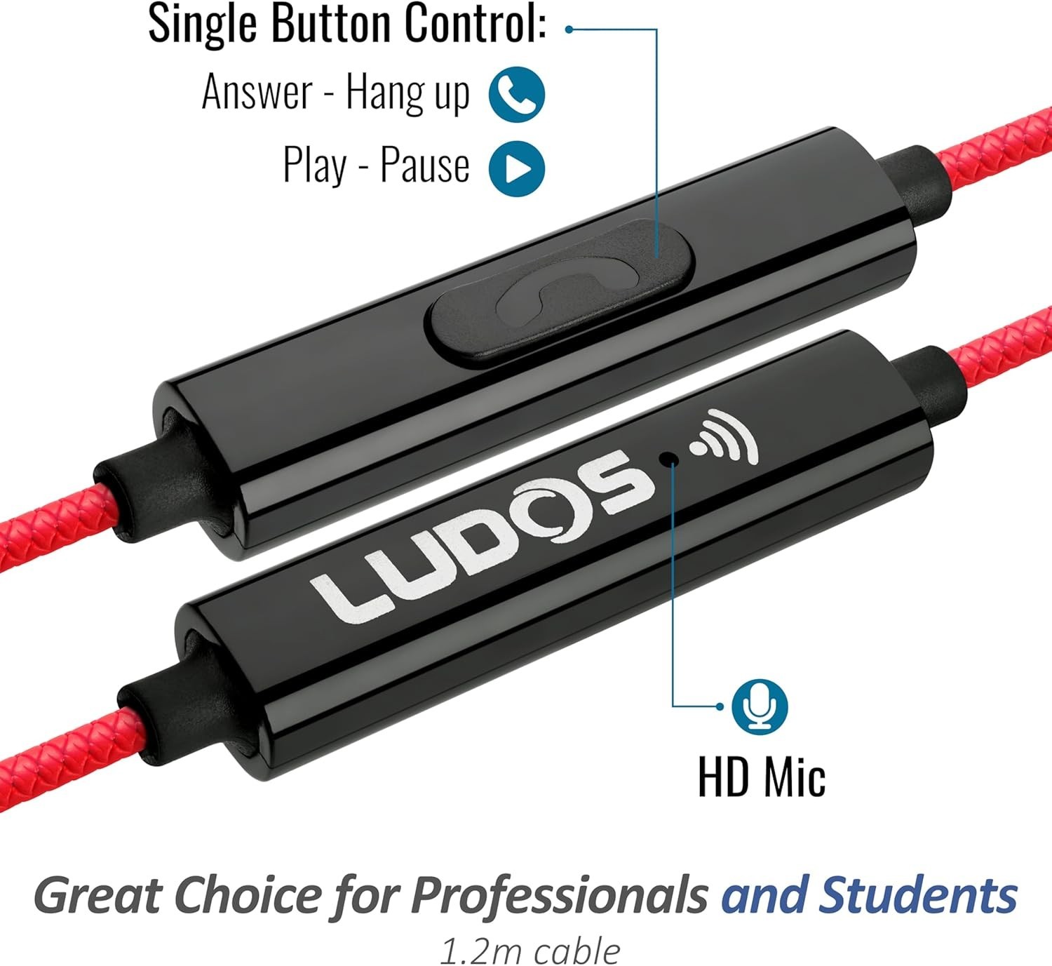 Wired Earbuds with Mic & Noise Isolation – Perfect for Kids & Adults