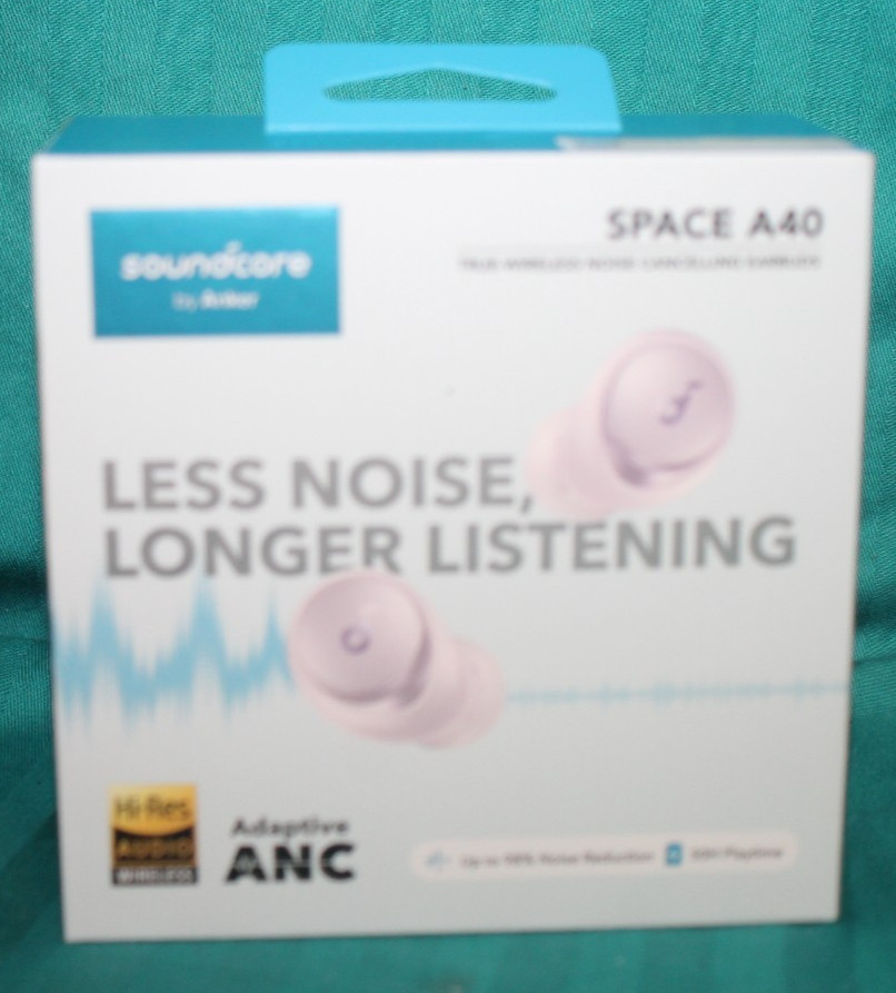 Soundcore by Anker Space A40 Noise Cancelling Bluetooth Earbuds PURPLE – NEW