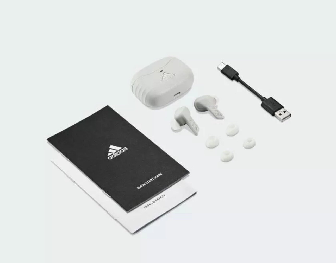 NIB Adidas men adidas Z.N.E. 01 ANC True Wireless Earbuds New Color Light Grey