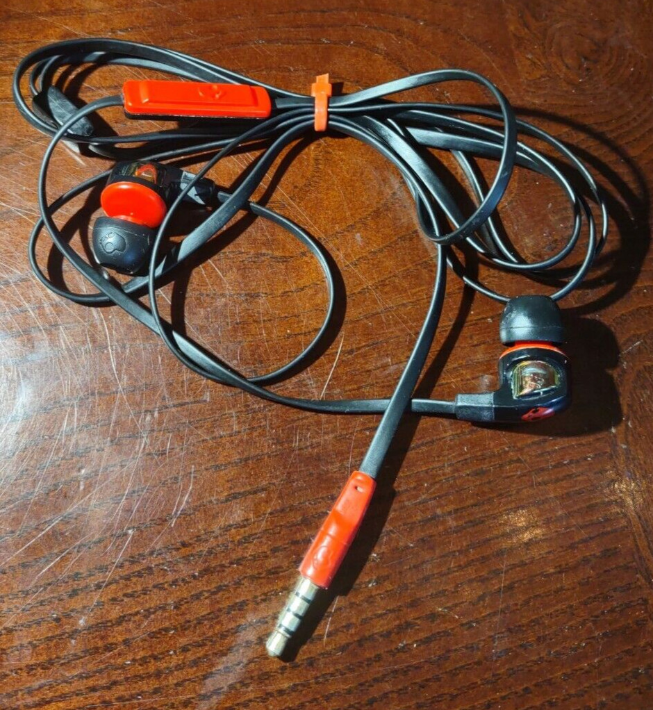 Earbuds Red With Phono Jack Plug-Rare-SHIPS N 24 HOURS
