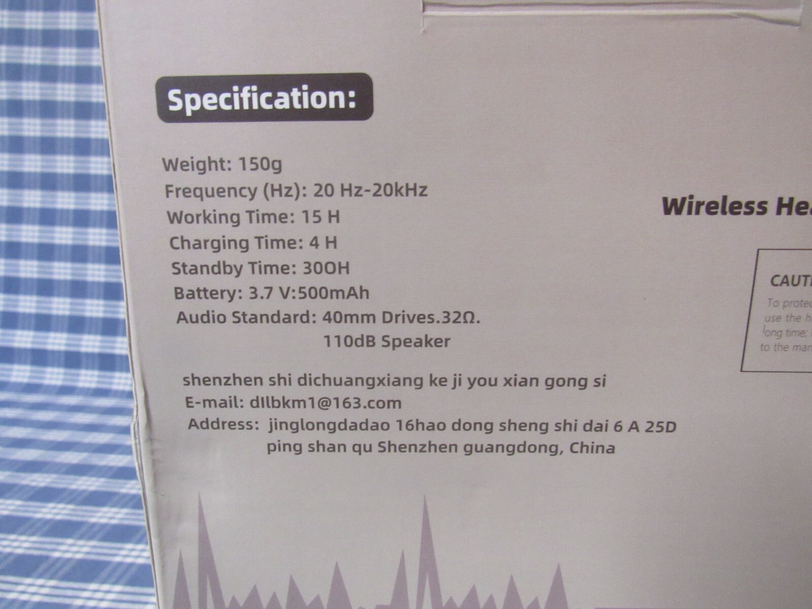 Tianfucen Wireless Headphones for TV BKM400 (New Open Box) FAST FREE SHIPPING.