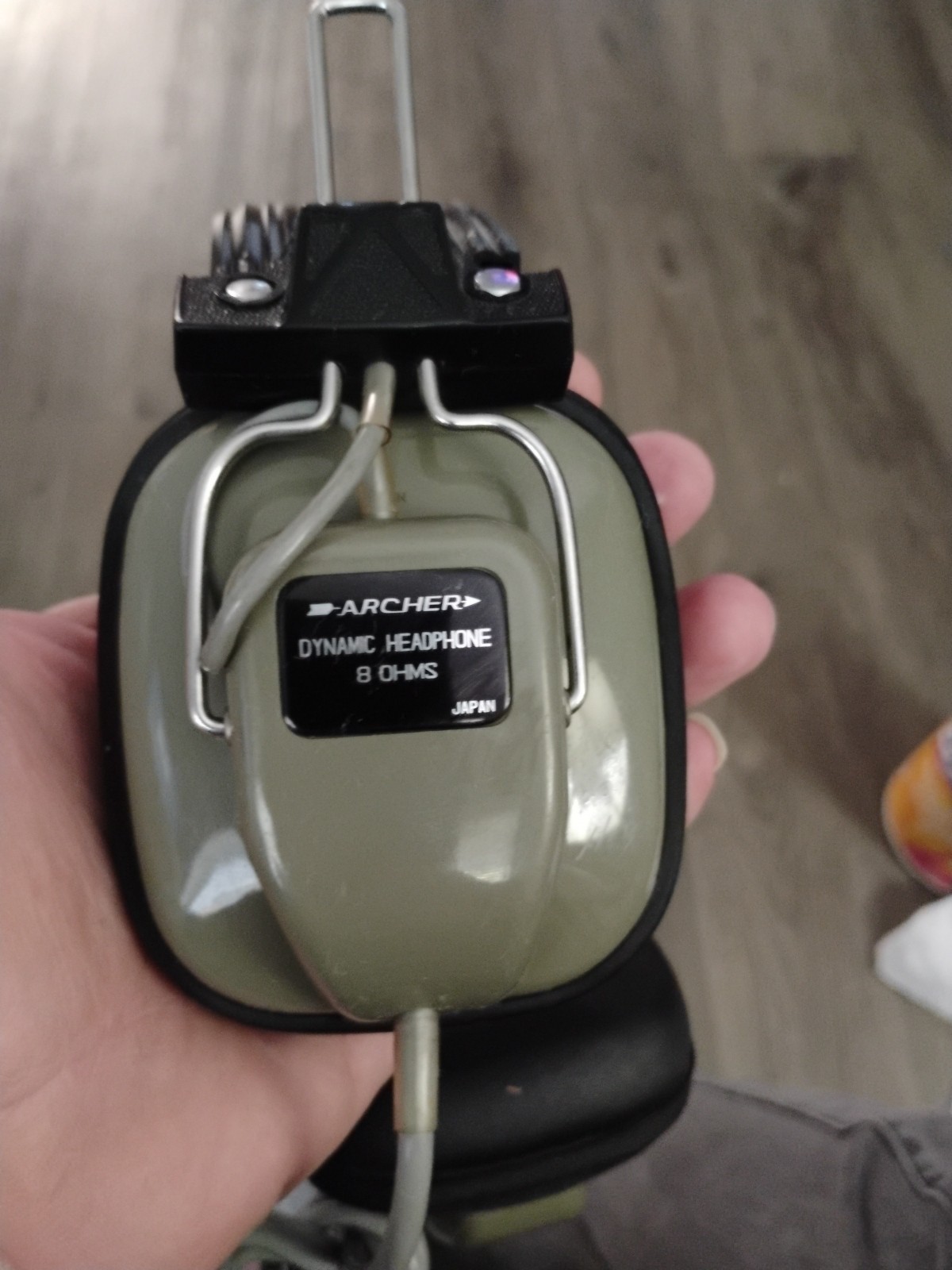Vintage Archer Dynamic Headphones 8 Ohm Made for Radio Shack Japan