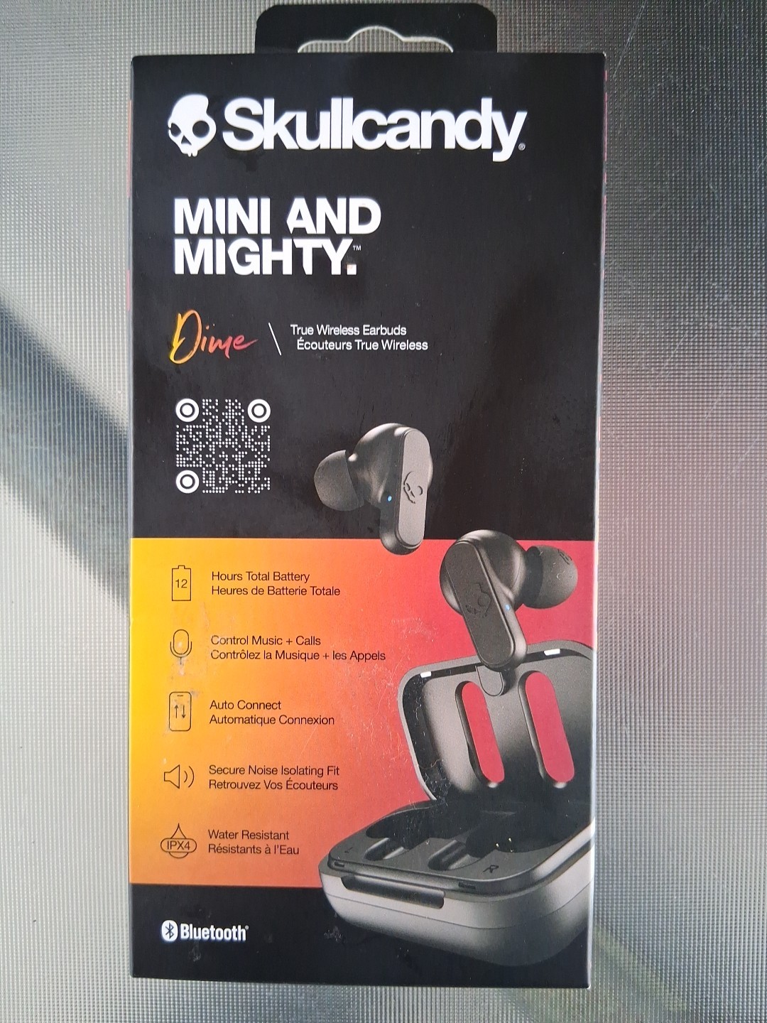 Skullcandy Dime True Bluetooth Headphones Earbuds – Light Grey Blue New
