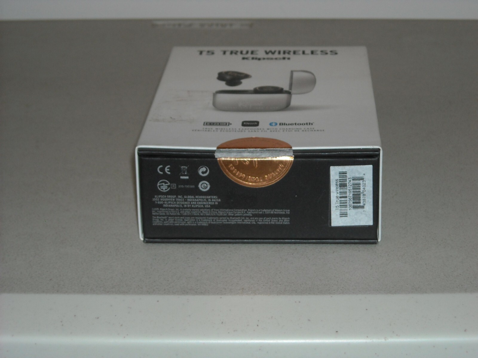 Klipsch T5 True Wireless Headphones Silver DEFECTIVE PLEASE READ DESCRIPTION