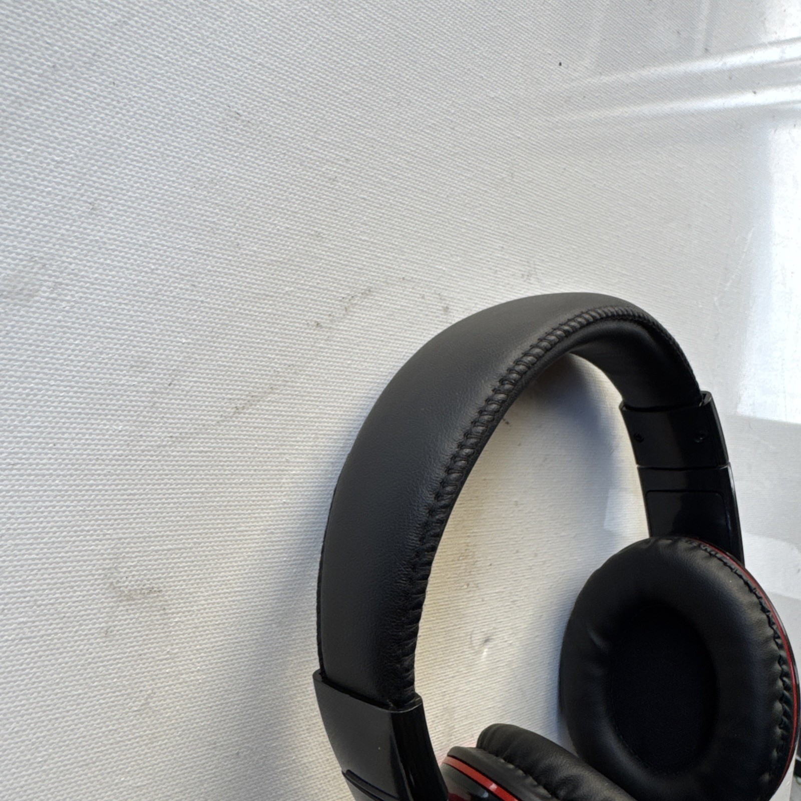 DJ Over Ear Headphones 1/4” 6.35mm Plug Wired Studio Red Cable