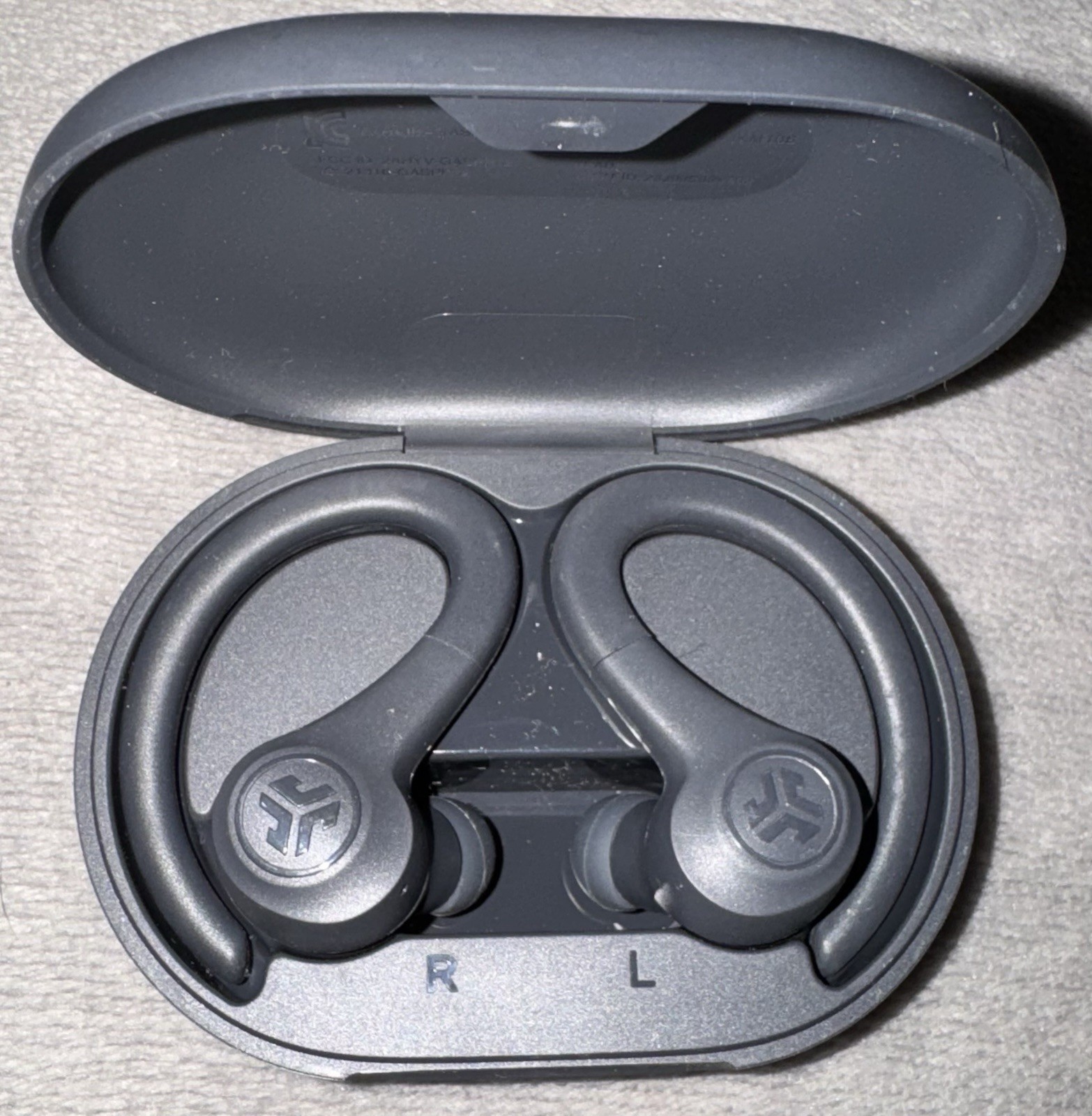 JLAB Wireless GoSport Bluetooth Earbuds, Dark Grey/Black ***TWO-PACK***