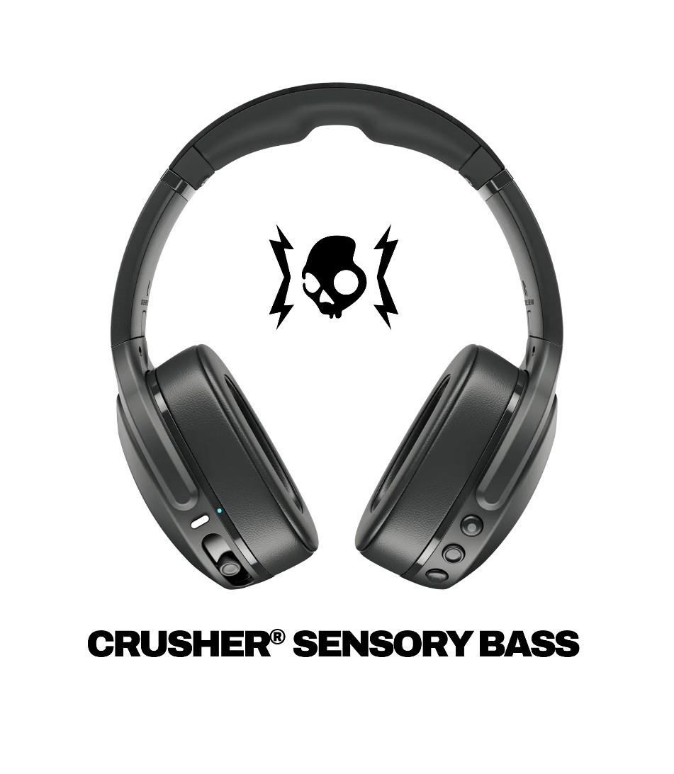 Skullcandy Crusher Evo Wireless Over-Ear Headphone – True Black