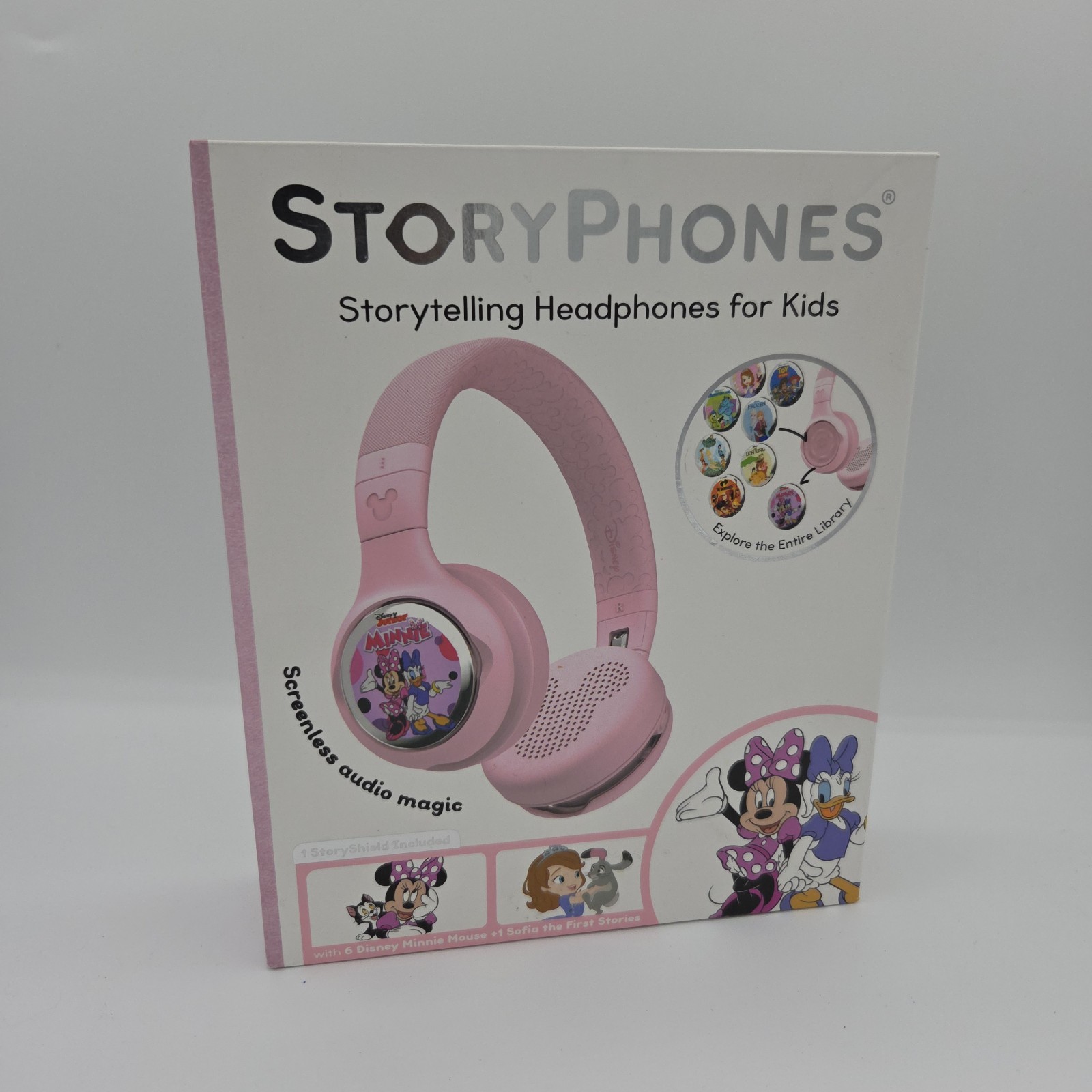 StoryPhones Storytelling Headphones for Kids – Pink – Wireless & Safe Audio