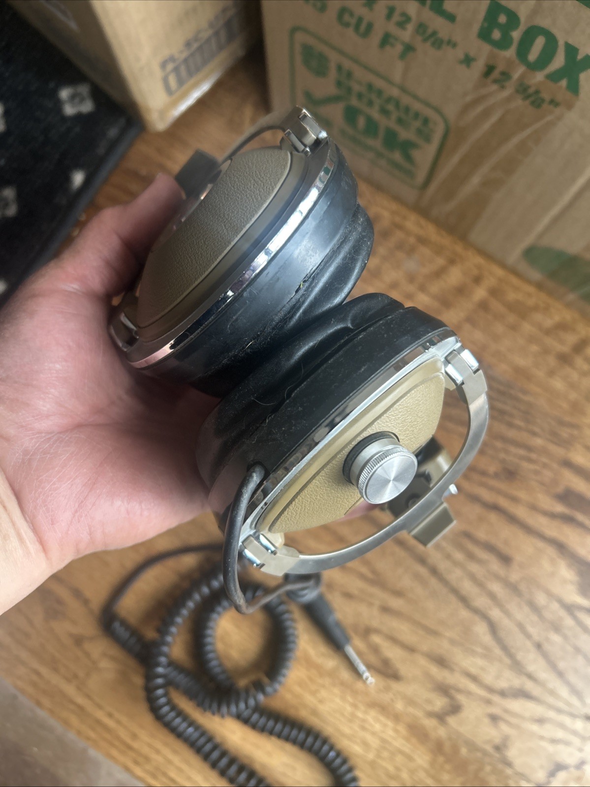 Koss Pro 4AAA Stereo Headphones Vintage Made in USA Wired Only Left Side Sound