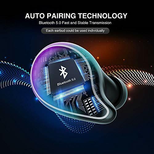 Wireless Earbuds, 100H Playtime Bluetooth Headphones 5.0 14.5*10.*3cm, Black