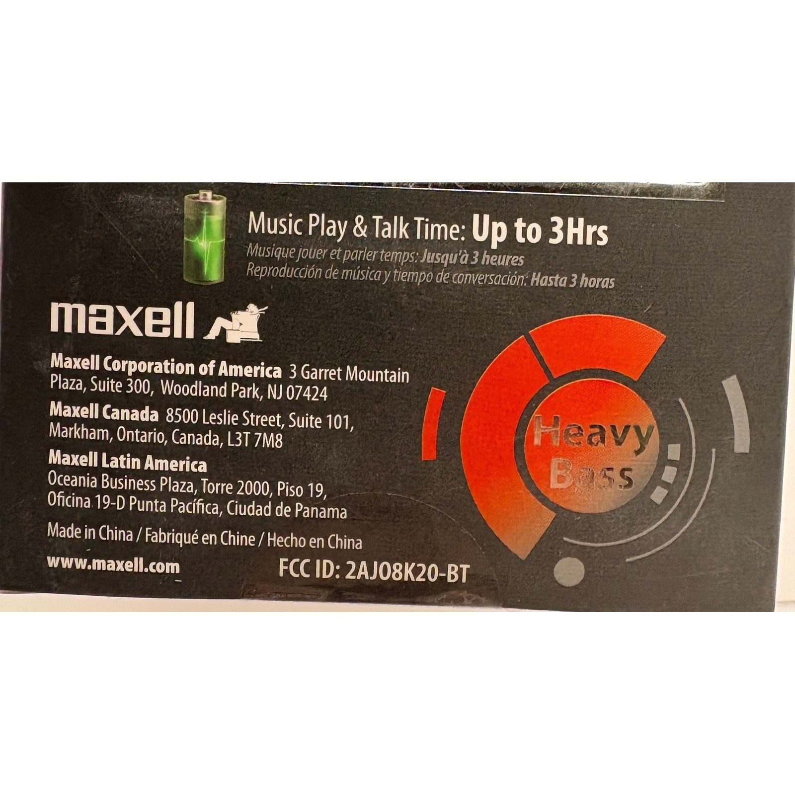 Maxell Bass 13 Wireless Rubberized Earbuds with Mic Bluetooth Black B13-EB2