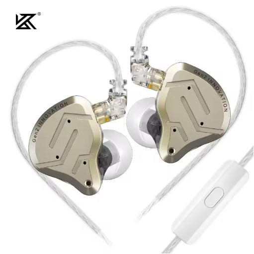 KZ ZSN Pro 2 Hybrid 1BA 1DD Wired IEM Earphones HiFi Sound