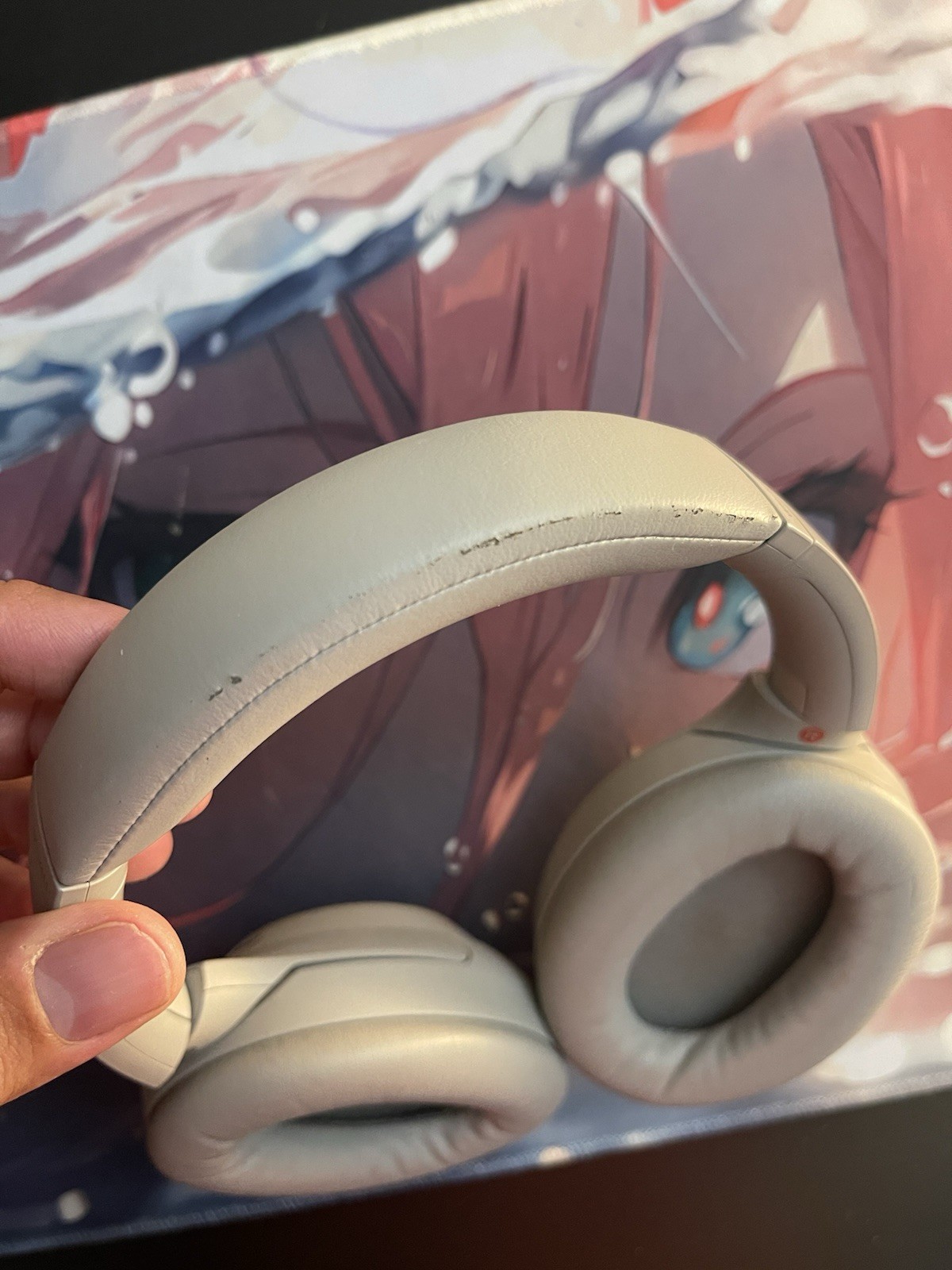Sony WH-1000XM4 Noise Cancelling Wireless Bluetooth Over-Ear Headphones Beige
