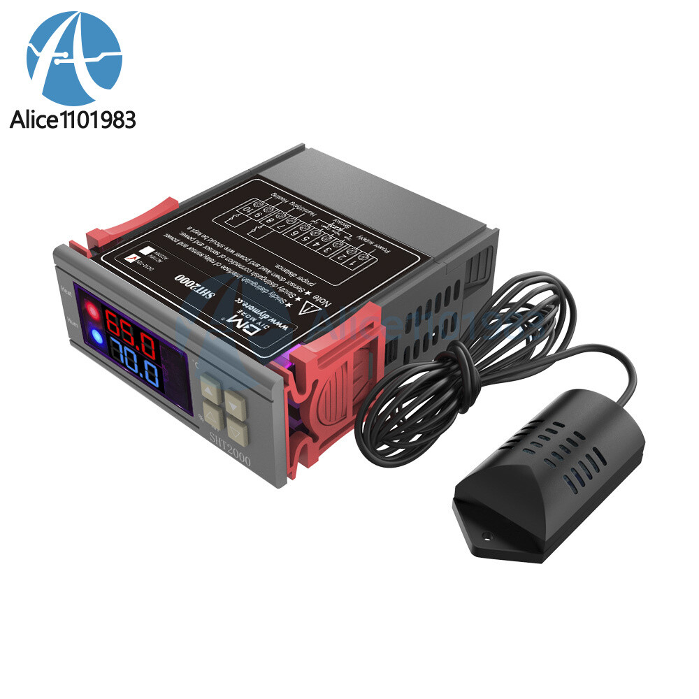 100x SHT2000 10A Temperature Humidity Hygrometer Controller Thermostat DC 12-72V