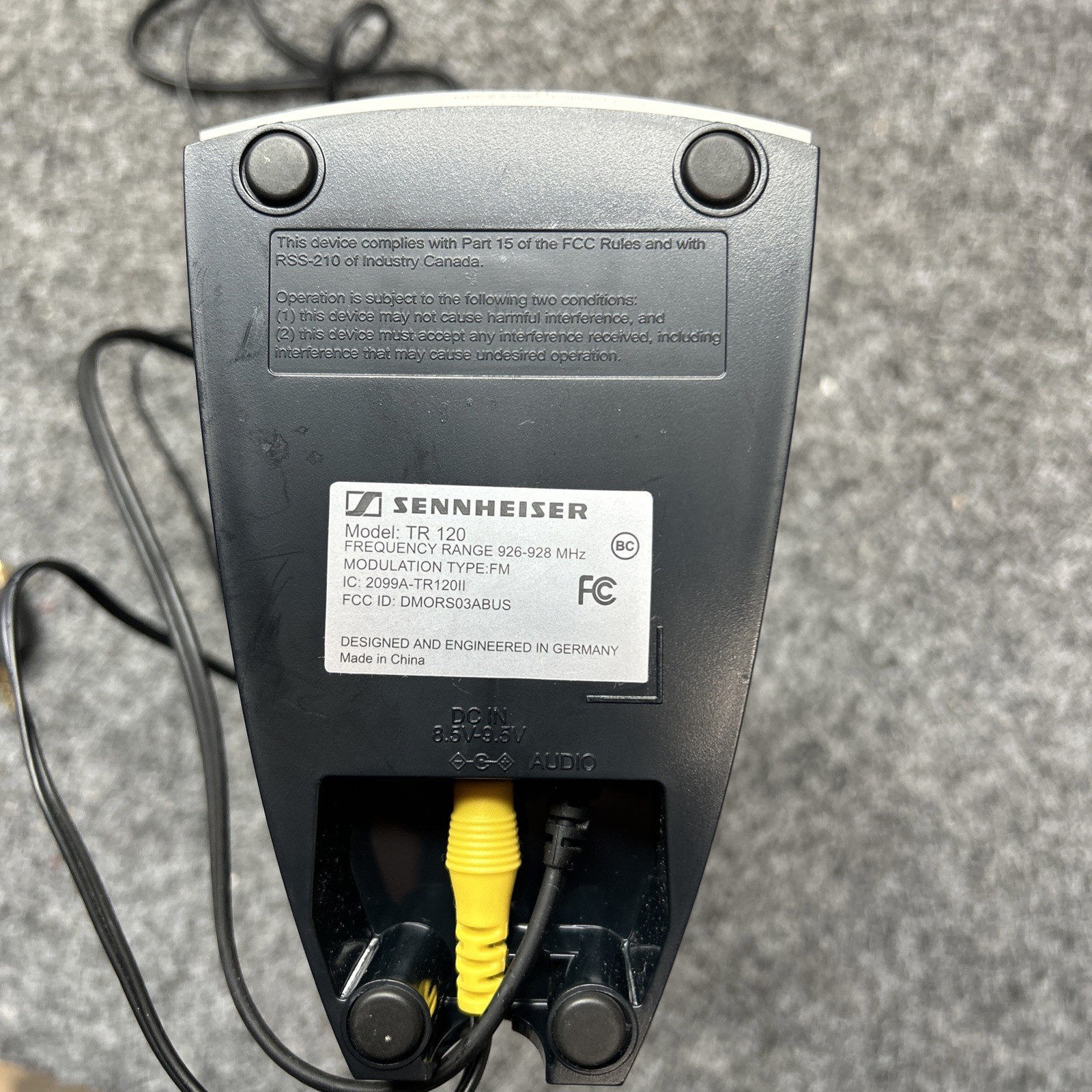 Sennheiser Wireless HDR120 Headphones TR120 Charging Dock , AV Adaptor, WORKING