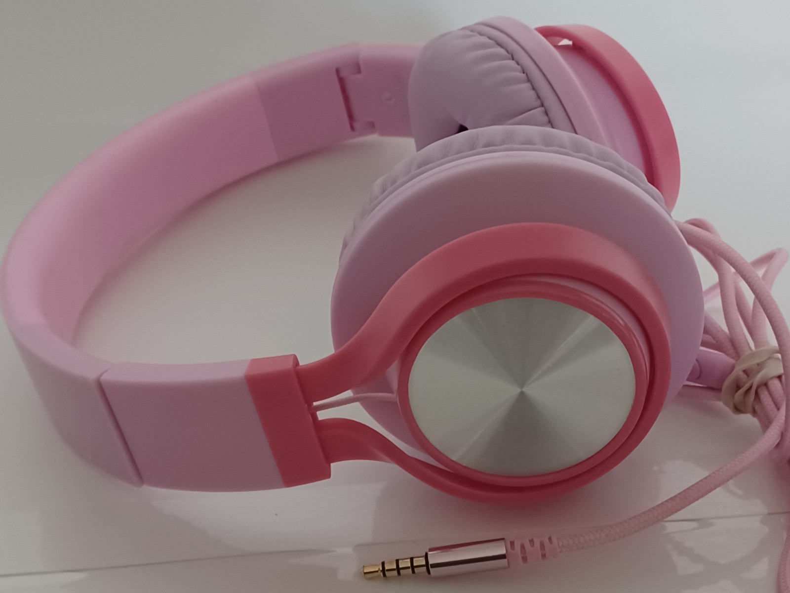 AILIHEN C8 USB-C Headphones Wired – On-Ear Corded Headset with Microphone -PINK