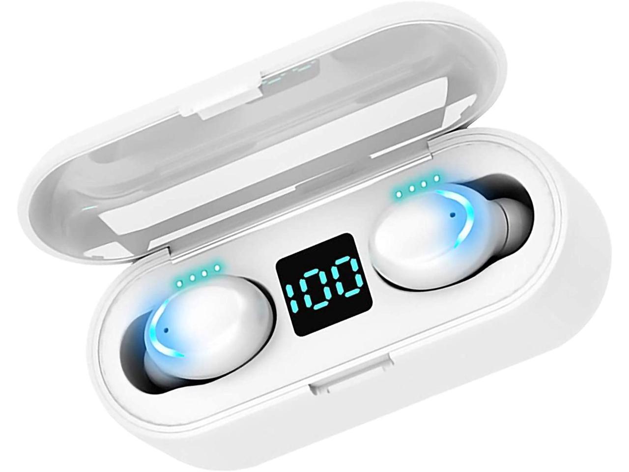 VOLT PLUS TECH Wireless V5.0 Bluetooth Earbuds – White (IL/RT6-16217-VOLT5-NOB)