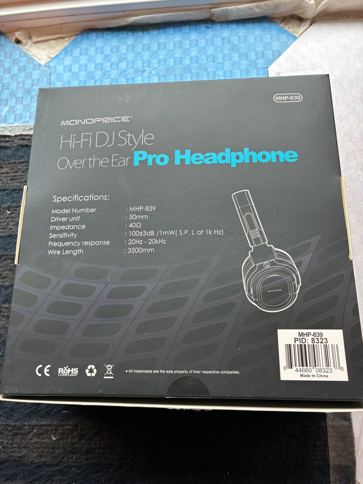 MONOPRICE: MHP-839 Hi-Fi DJ Style Over-the-Ear Pro Headphones