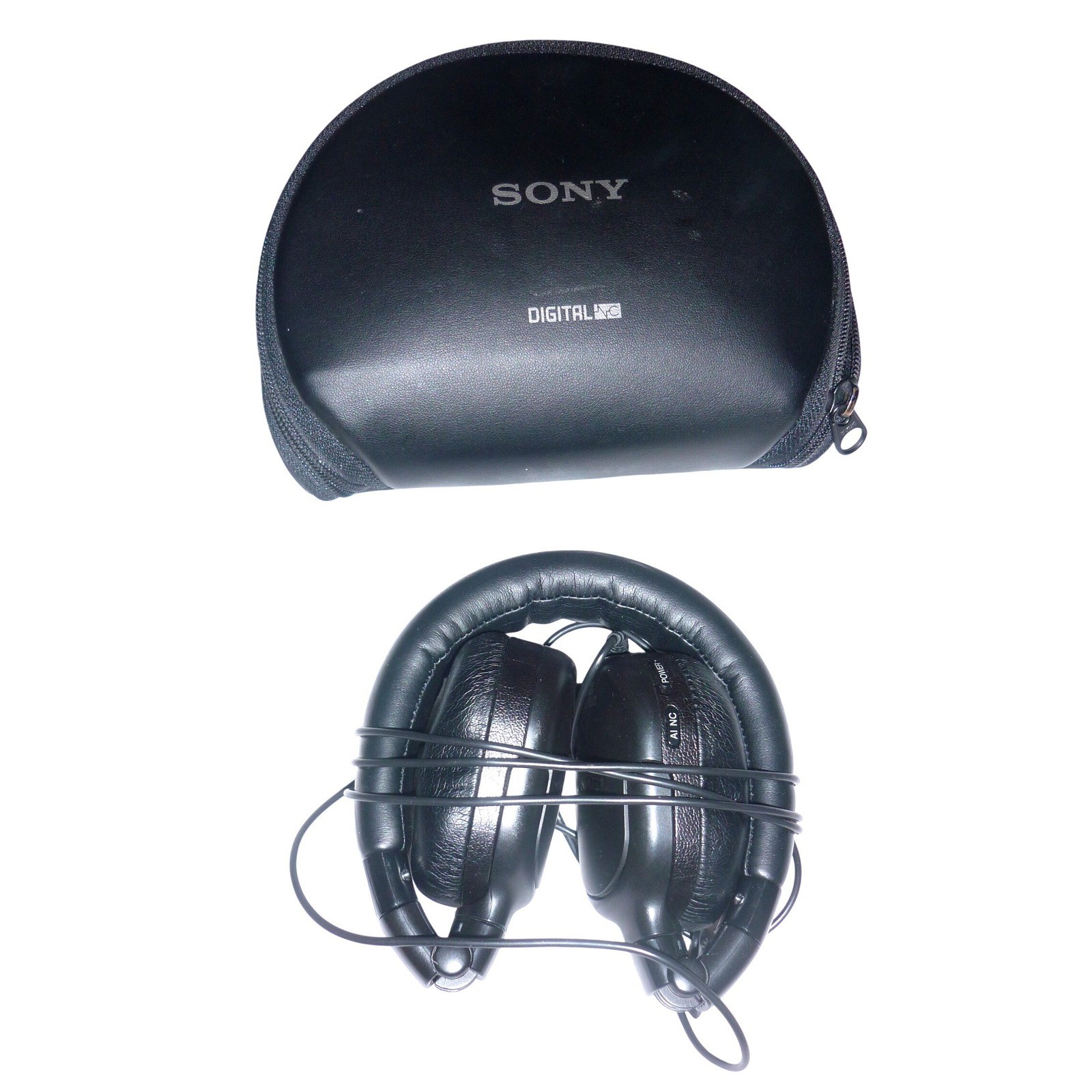 Sony MDR-NC500D Digital Noise Canceling Headphones Travel Case Bundle