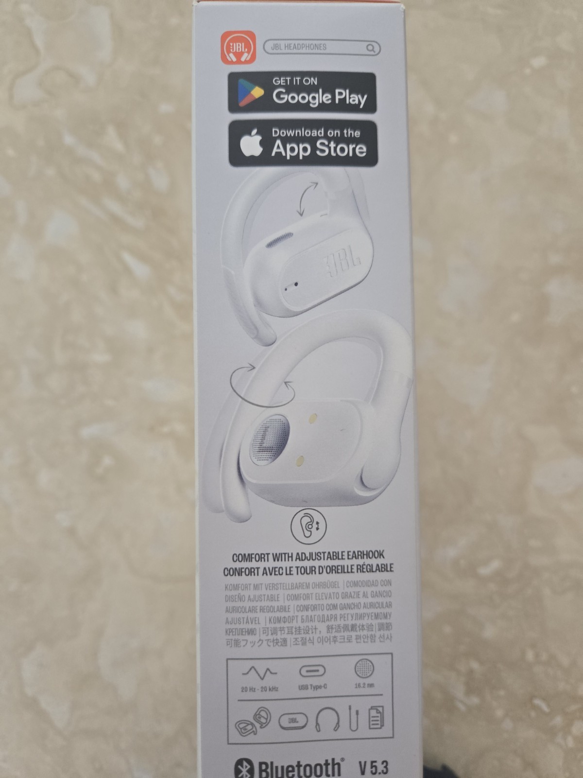 JBL Harman SOUNDGEAR SENSE Open Ear White Include A Generic Blue Cover