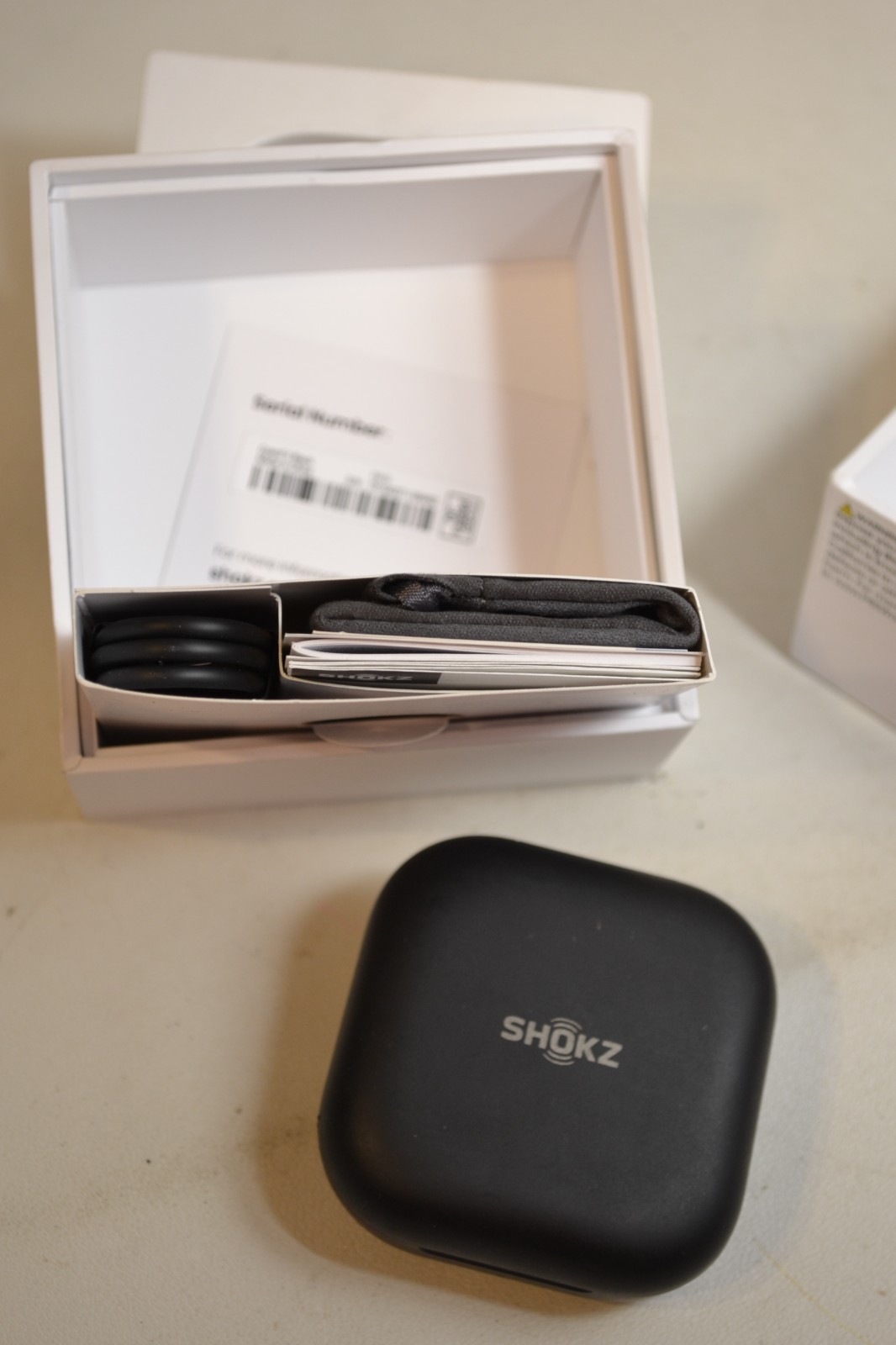 GENUINE SHOKZ OPENFIT TRUE WIRELESS EARBUDS OPEN-EAR BLACK Missing Right Earbud