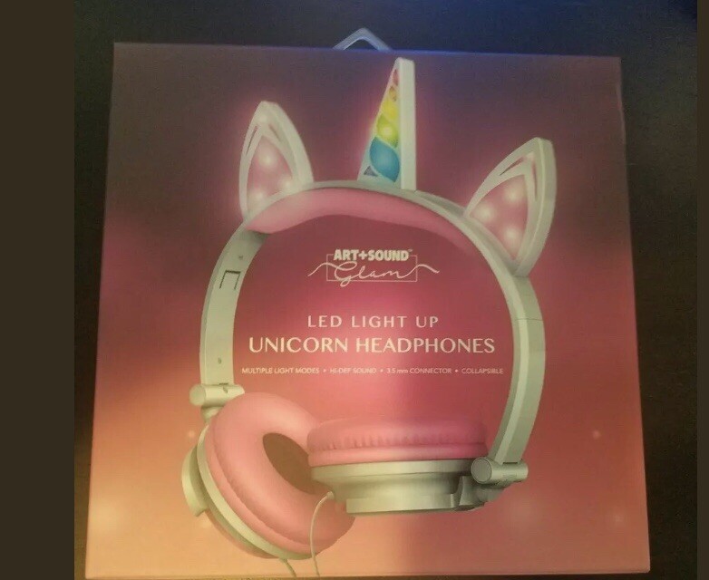 Art+Sound Led Light Up Unicorn Headphones