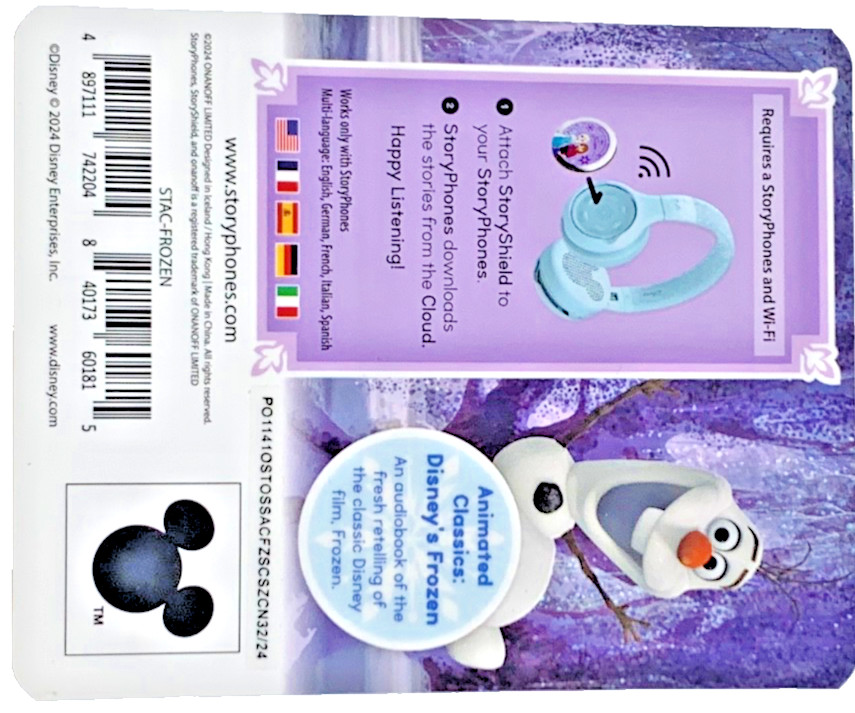 StoryShield Animated Classics Disney Frozen For StoryPhones With WiFi Brand New