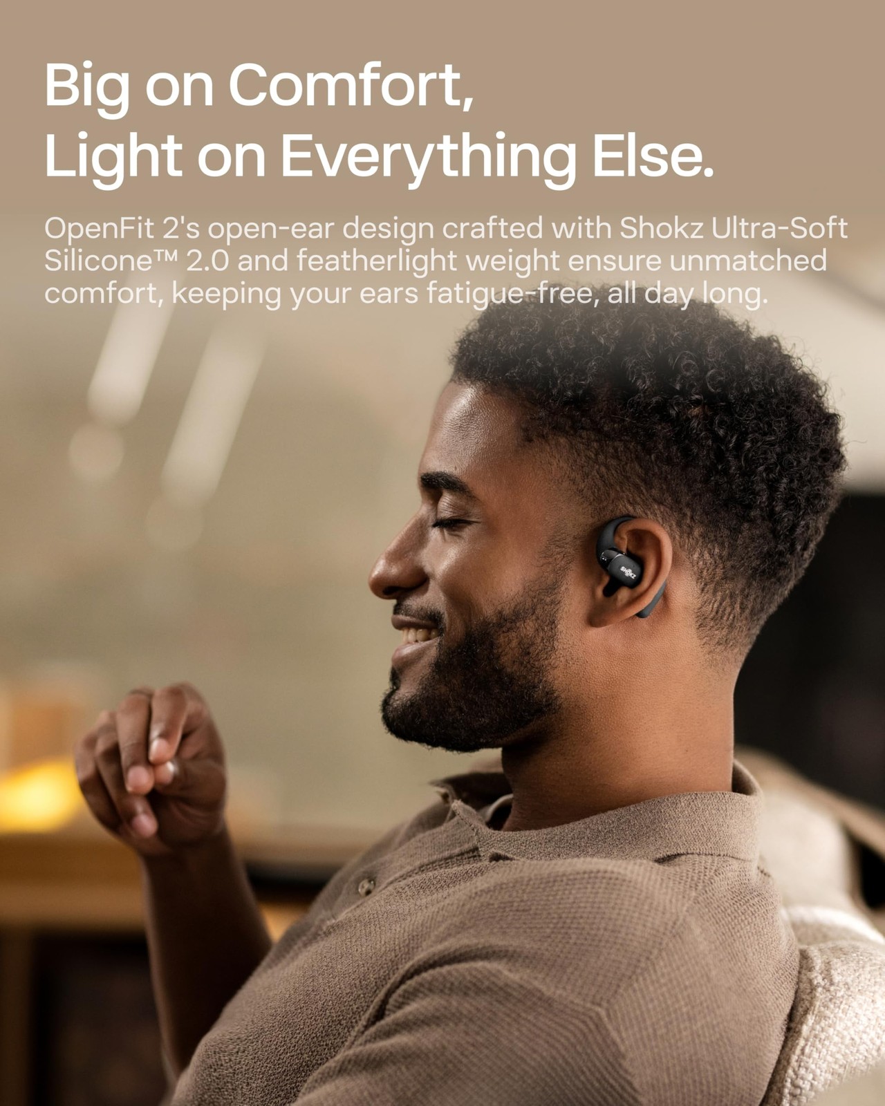 Shokz Openfit 2 Open-Ear Headphonestrue Wireless Bluetooth Earphones