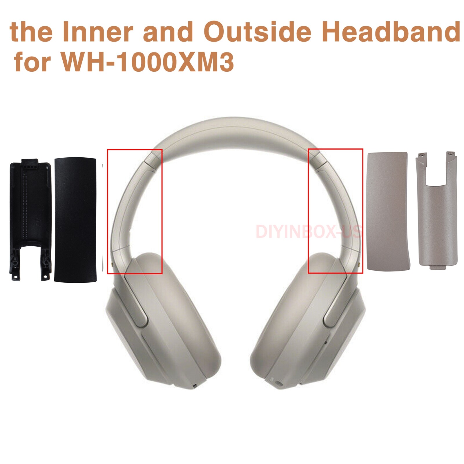 WH-1000XM3 Repair Side Covers Slider Parts Kit Loop Headband for Sony Headphones